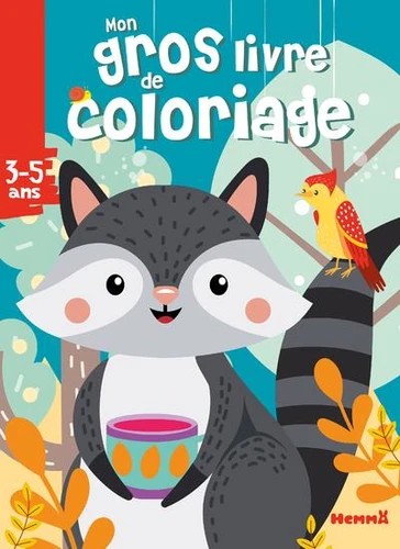 Mon gros livre de coloriage (Raton laveur)