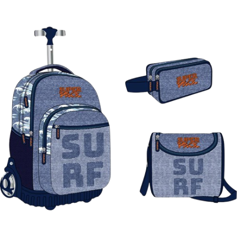 Cartable Trolley Surf 3 Pièces