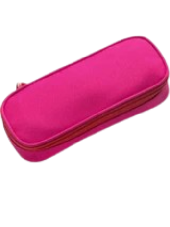 Trousse Rouge Uni Oval Must
