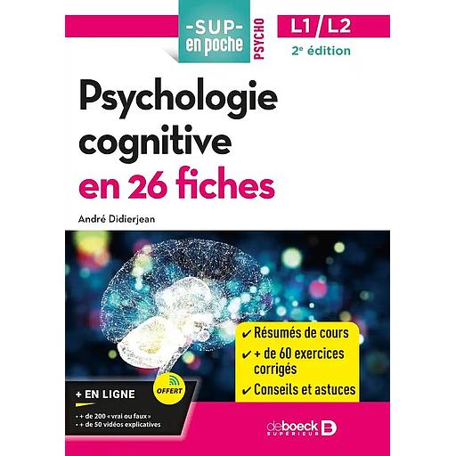 Psychologie cognitive en 26 fiches