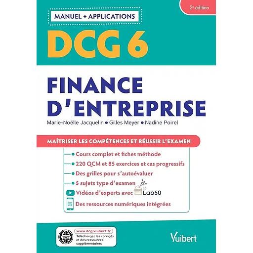 Finance d'entreprise DCG 6