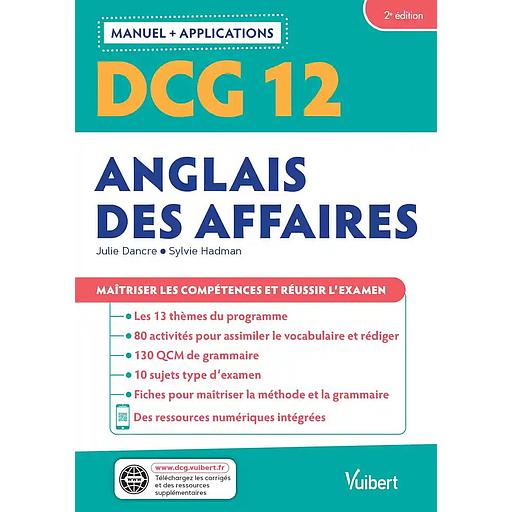 Anglais des affaires DCG 12