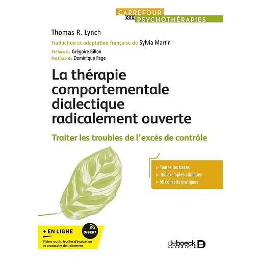 La thérapie comportementale dialectique radicalement ouverte