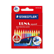 12 Crayon de Couleur Mini Luna Perman