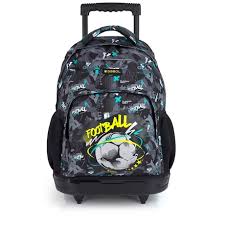 Cartable à Roulette + Trousse Noir Gabol