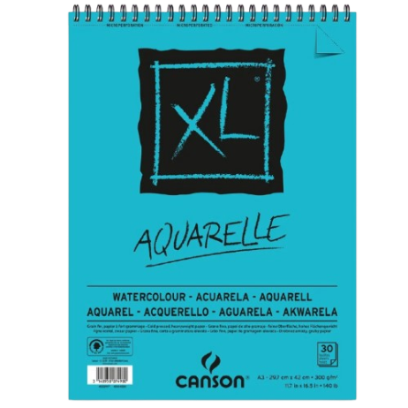 Bloc Croquis canson xl 29x42 Aquarelle 30 Feuille 300Grs