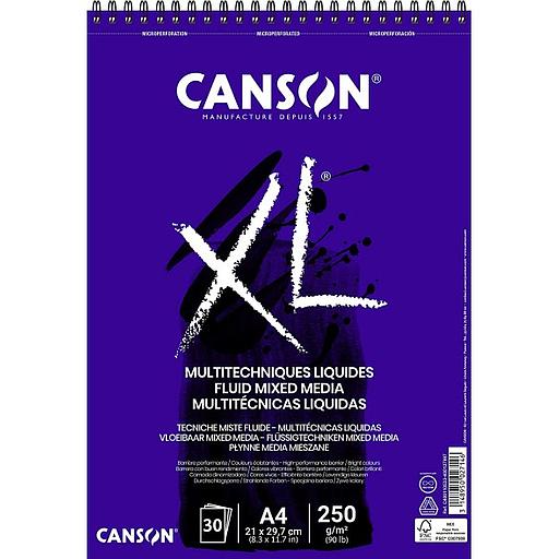 Bloc de Papier Canson XL Multiethniques Liquides 250G A4 30F