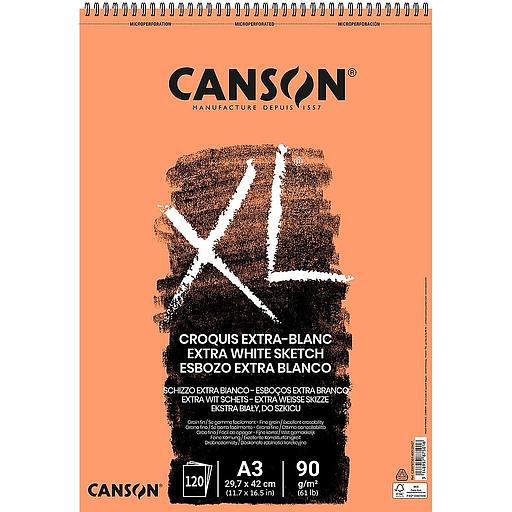 Bloc XL extra Blanc 29.7x42 A3 90g 120 Feuilles