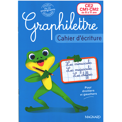 Cahier d'écriture Graphilettre CE2-CM1-CM2 - 2025
