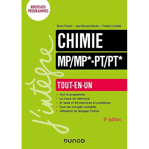 Chimie tout-en-un MP-MP* PT-PT*