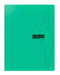 Cahier Pique Vert Poylpro 24*32 Seyes 70Grs