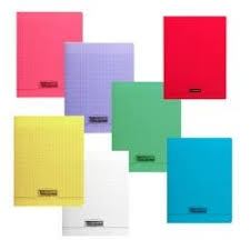 Cahier Pique 48Page Assortie Seyes 90Grs Polypro
