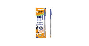 Lot de 4 Stylos à bille Cristal Original - Bleu