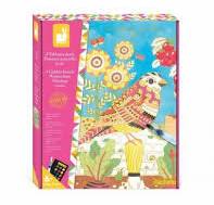 TABLEAUX DORES PEINTURE AQUARELLE JARDIN