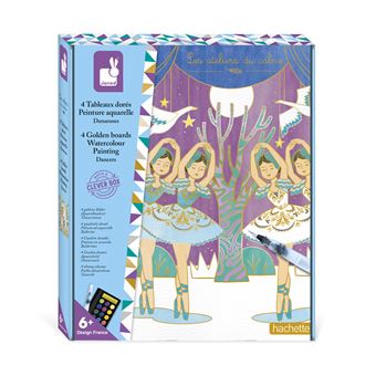 TABLEAUX DORES PEINTURE AQUARELLE DANSEUSES