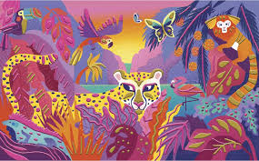 PEINTURES 3D JUNGLE