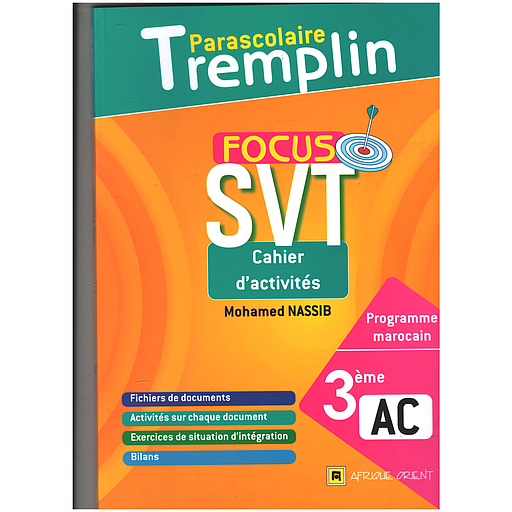 TREMPLIN FOCUS SVT Cahier d'activités 3 AC