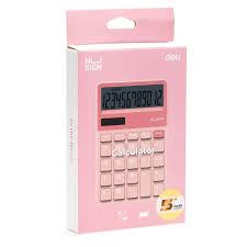Calculatrice de bureau 12 digits Rose