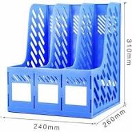 Porte Revue Deli Multifonction 3 compartiments Bleu