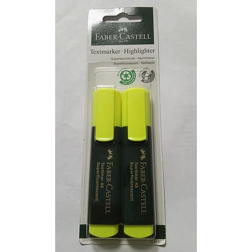 Pochette de 2 Fluorescent Jaune