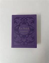 Saint Coran - Bilingue (Ar/Fr) - Poche (10x14) - Violet - Dorure