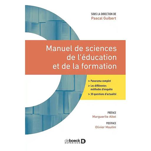 Manuel de sciences de l'éducation et de la formation