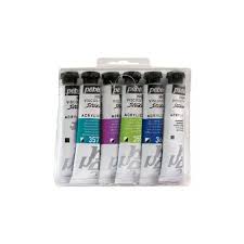 Kit de 6 Tubes de Peinture Acrylique Dyna