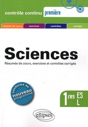 Sciences 1res ES &amp; L