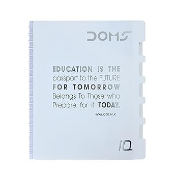 Cahier DOMS 5 Matières IQ  Ligné  70 g/m²  300 pages  25,0 x 17,8 cm