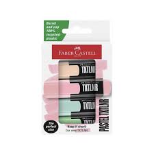 Étui de 4 Mini-surligneur Textliner Pastel