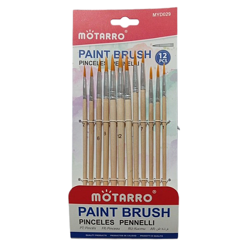 Ensemble de 12 Pinceaux Rond