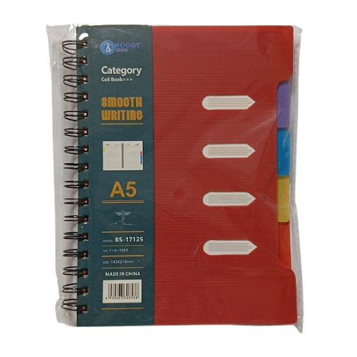 Note Book Spiral A5 4 Sujets