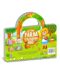 AT THE FARM COLOURING BAG