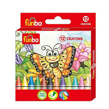 Crayon de Cire 12 Couleurs