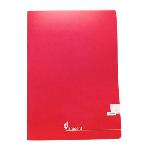 Cahier Pique 96P 21*29.7 70G Polypro Rouge