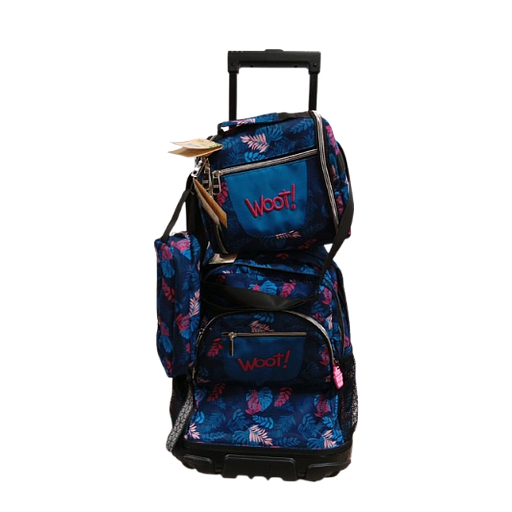 Cartable scolaire à roulette WOOT! 3 Pièces