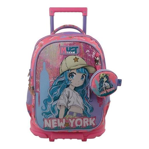 Cartable a Roulette scolaire Must eam Blue Hair Girl