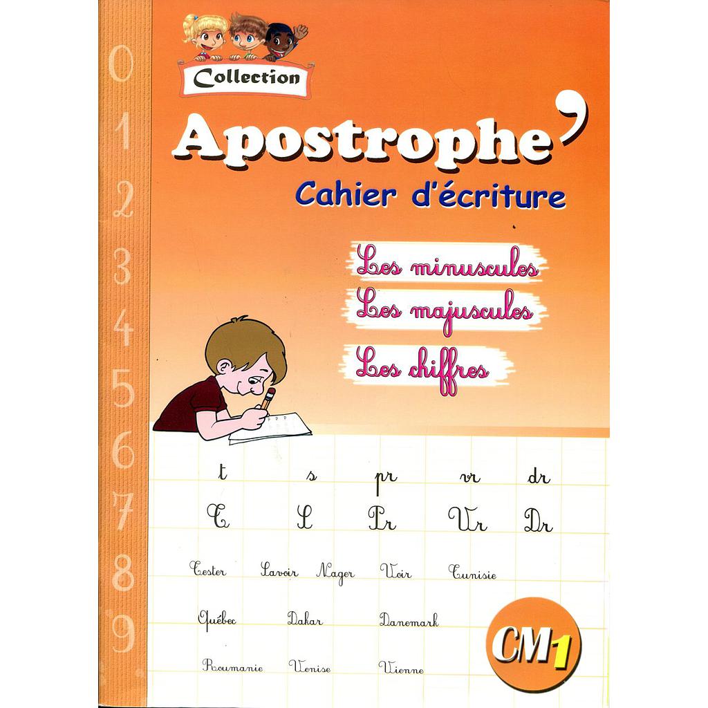 Collection Apostrophe Cahier d'écriture CM1