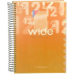 Registre Wide - A4 - 12 sujets