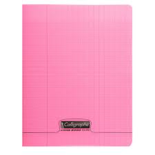 [18121] Cahier Piqué Séyès Polypro Rose 96 P 17 x 22 90G