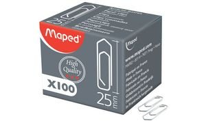 Trombones Maped 25mm Métal 100 PCS