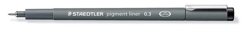 Stylos-feutres Staedtler Pigment liner  - Noir - Unité - 0,3
