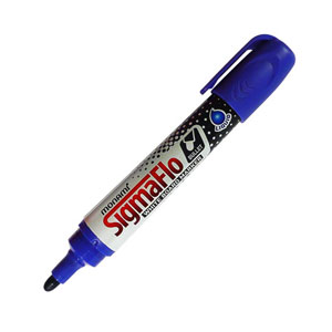 Marqueur Effaçable à Sec Rond Bleu Sigmaflo