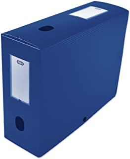 Boîte d'archive Alpha 15cm A4 Plastique Bleu