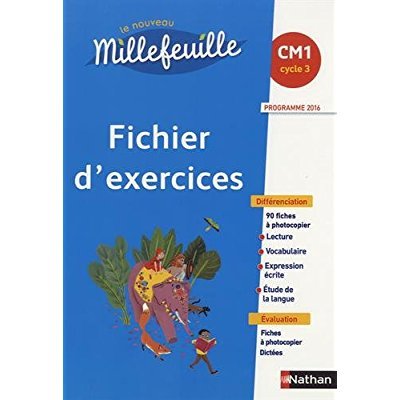 [NAT124142] Le nouveau Millefeuille CM1 - cahier d'activités - éd 2017