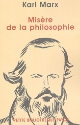 Misère de la philosophie