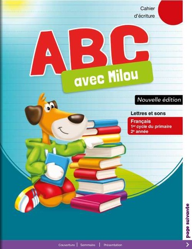 [AZE8] ABC avec Milou CE1 Cahier d'écriture