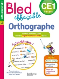 Le BLED effaçable Orthographe CE1