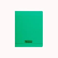 [18125] Cahier Piqué Séyès Polypro Vert 17 x 22 96P 90G