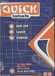 Etiquettes Quick labels  - A4 - 100 feuilles - 210 x 297 mm